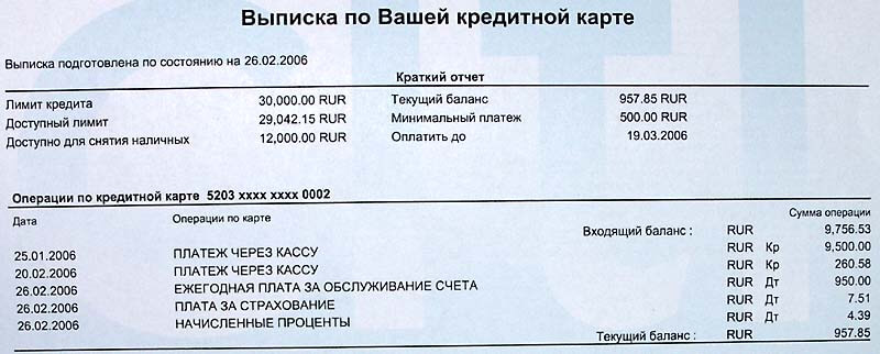 Какая информацию отражена в банковской выписке по счету?